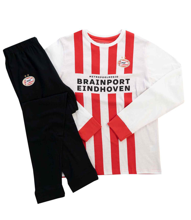 PSV Pyjama Home Rood Wit  Maat 128