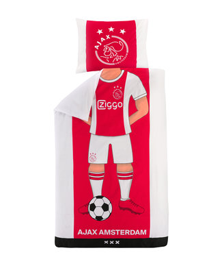 Ajax Dekbedovertrek Speler Rood Wit - Ajax Dekbed