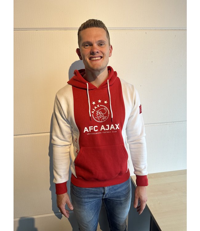 Ajax Hoody Rood Wit Logo