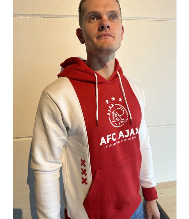 Ajax Hoody Rood Wit Logo