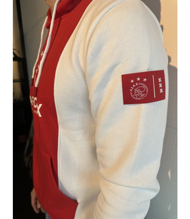 Ajax Hoody Rood Wit Logo