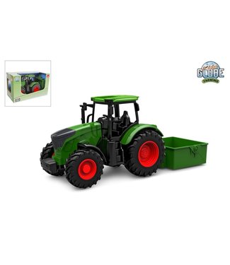 Kids Globe tractor freewheel met kiepbak 27,5cm groen