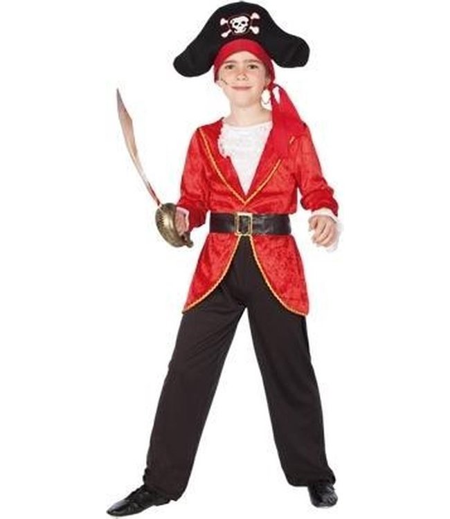 Neem een ​​bad modder spek Piraten pak (122-138cm) - Carnaval - Piraat - - GIGAFAN