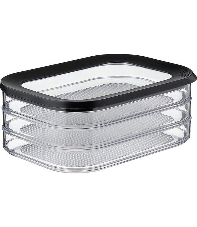 MEPAL vleeswarendoos modula 550/3 - zwart