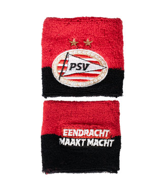 PSV Polsbandje EMM zwart-rood (set van 2)