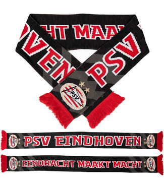 PSV Sjaal EMM Vibes Zwart Grijs