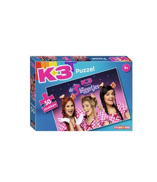 K3 Puzzel 50 st - 3 biggetjes