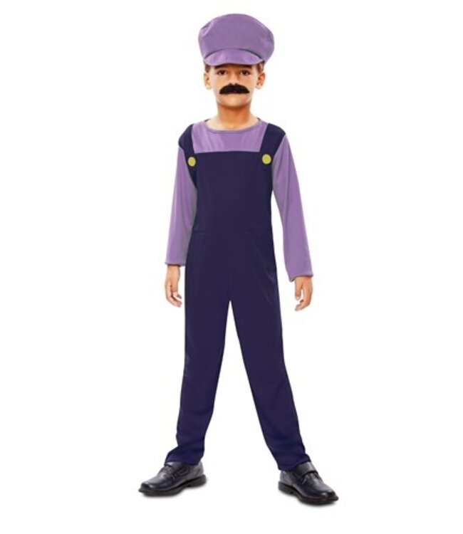 Loodgieter paars (139-155cm) - Carnaval - Verkleedkleding -