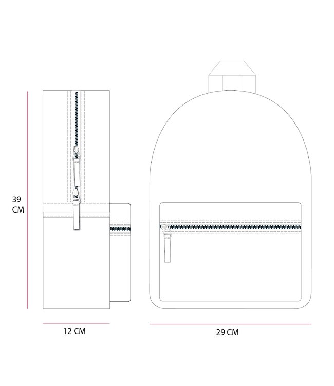 Milky Kiss Meisjes Rugzak Tijger / Panter print 39CM