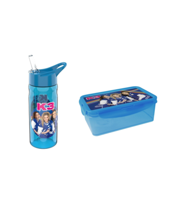 K3 Drinkfles en Lunchbox Voordeelset