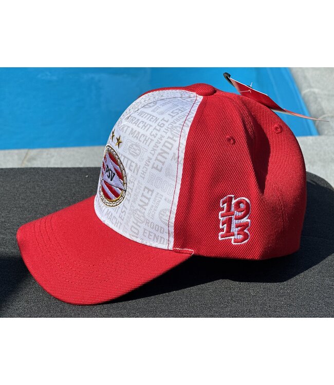 PSV Cap All Over Rood Wit JR