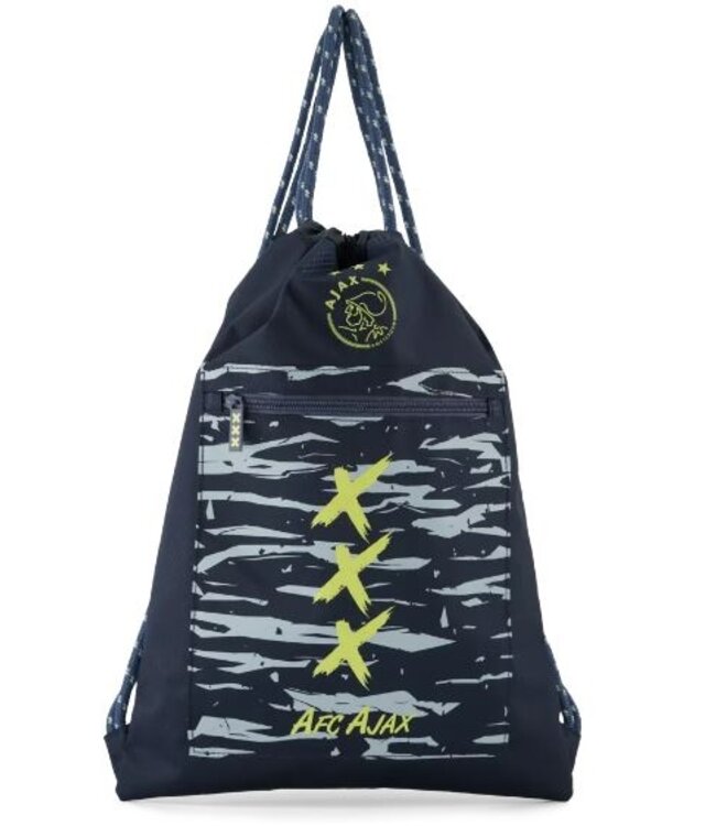 Ajax Gymtas Blauw Geel