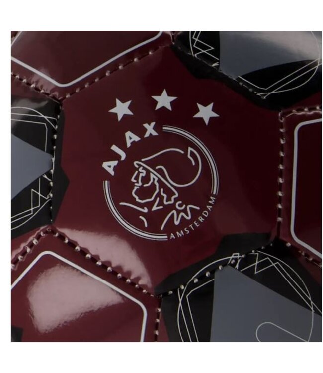 Ajax Voetbal 3e Grijs Bordeaux Maat 2