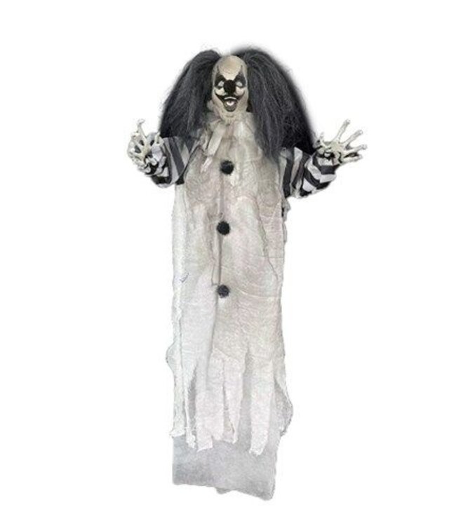 Geanimeerde hangende clown (110cm) - Halloween -