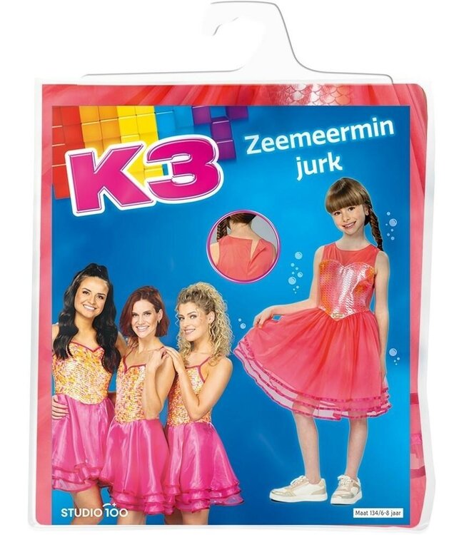 K3 verkleedjurk - Lied van de zeemeermin - 6-8Jaar - K3 Film