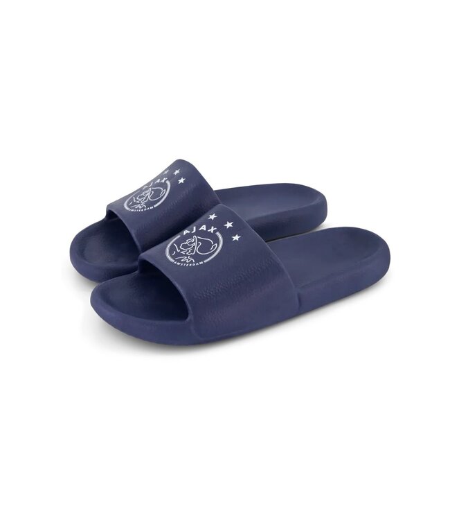 Ajax Slippers Blauw logo