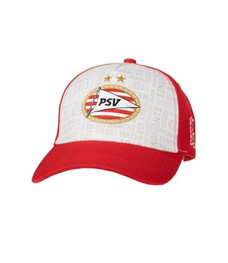 PSV Cap All Over Rood Wit SR