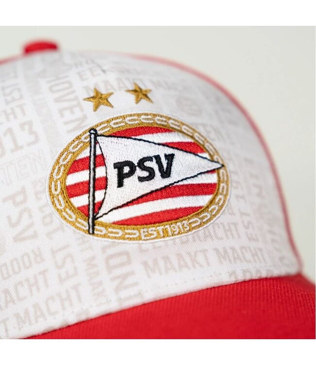 PSV Cap All Over Rood Wit SR