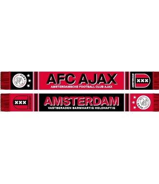 Ajax Sjaal rood zwart logo en schild