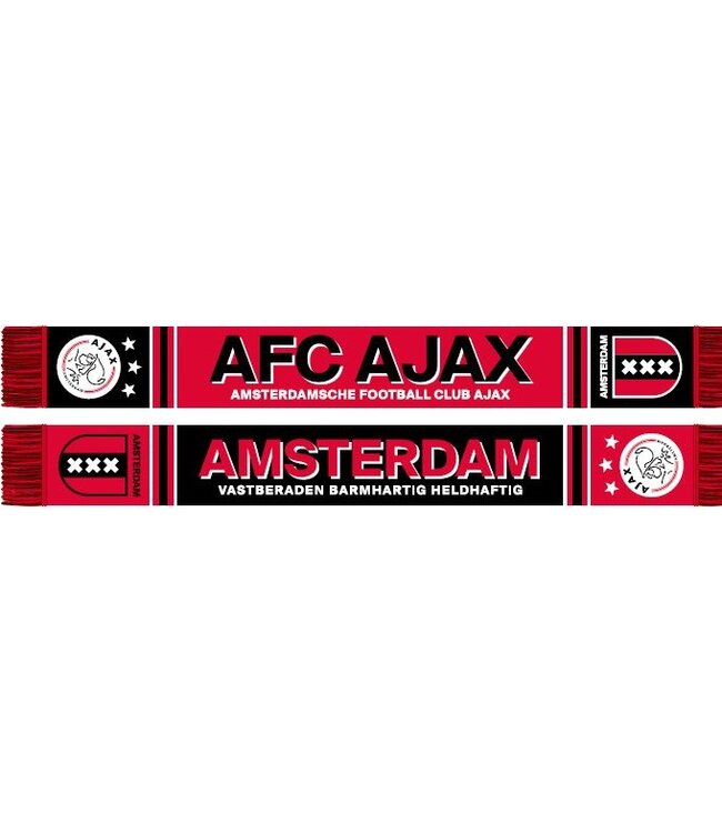 Ajax Sjaal rood zwart logo en schild