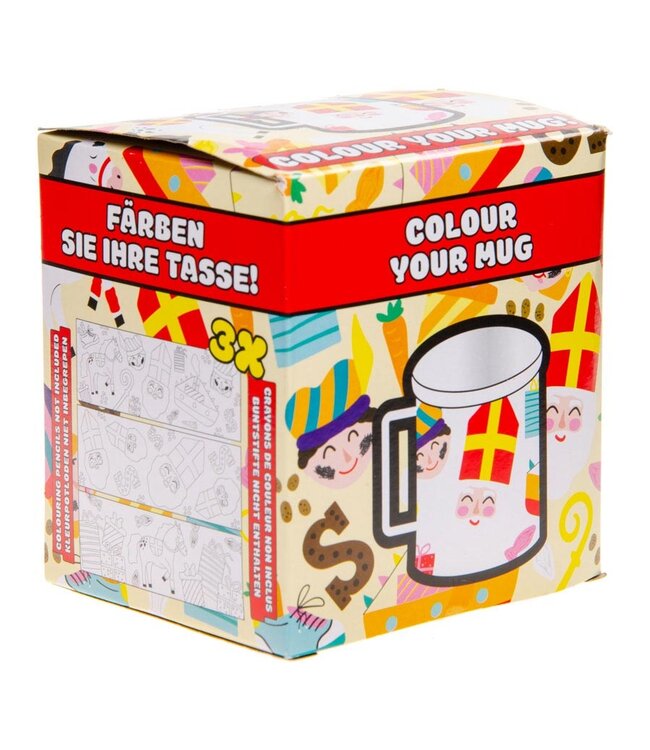 Sinterklaas Mok- Kleur je eigen Mok Sinterklaas