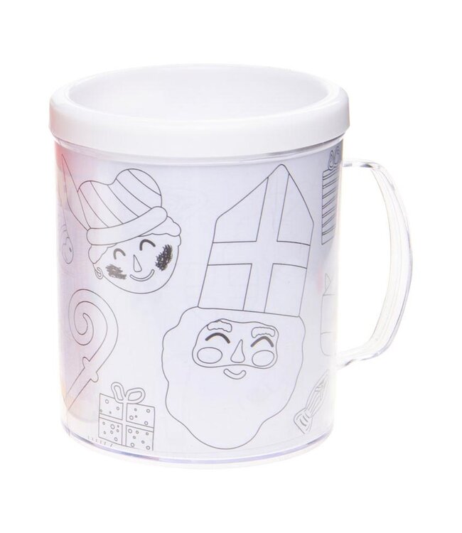 Sinterklaas Mok- Kleur je eigen Mok Sinterklaas