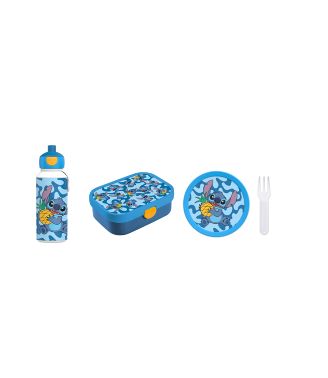 Stitch Lunchbox, Pop-up Beker en Fruitbox