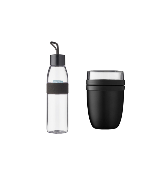 Mepal Lunchpot en Waterfles Zwartt