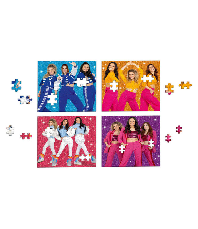 K3 Puzzel 4 in 1 Glitter - Hanne Marthe & Julia -
