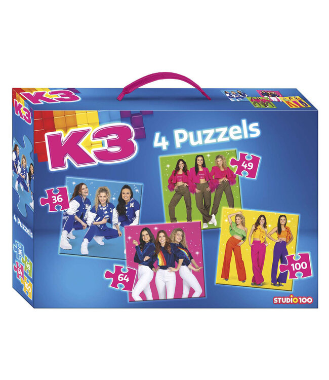 K3 Puzzel 4 in 1  - Hanne Marthe & Julia -