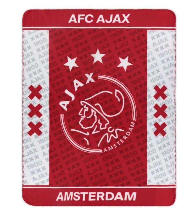 Ajax Fleeceplaid Logo 150x120 cm