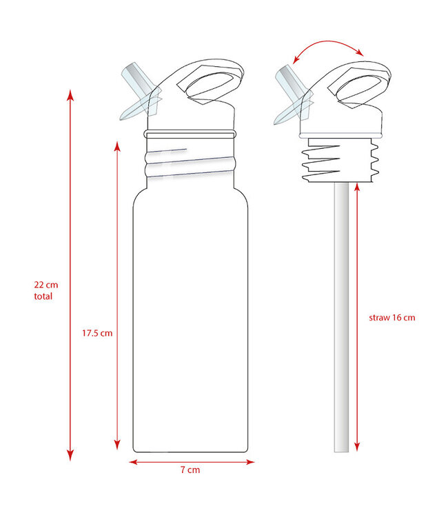 PAW Patrol Drinkfles 500ml  Take A Sip