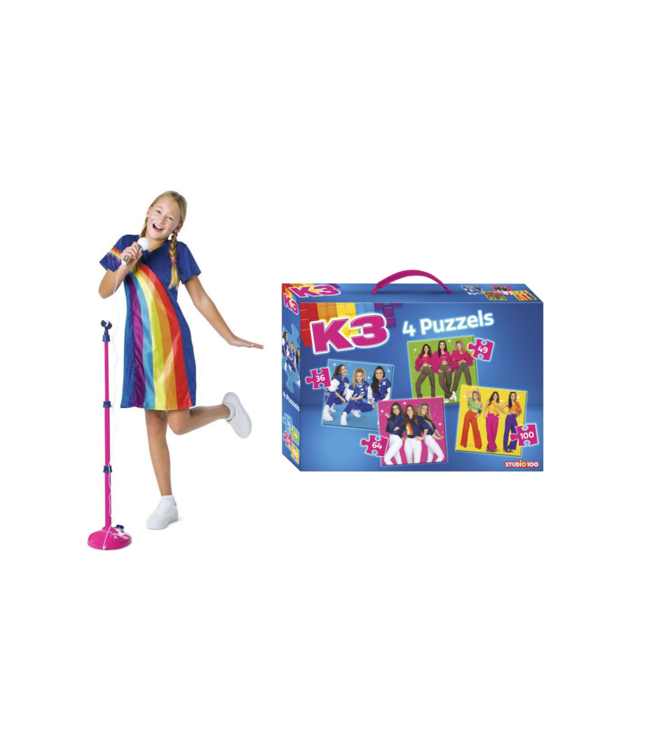 K3 Microfoon en Puzzel 4in1 Voordeelset