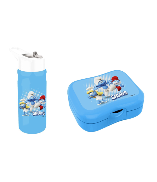Smurfen Lunchset Broodtrommel en Drinkfles