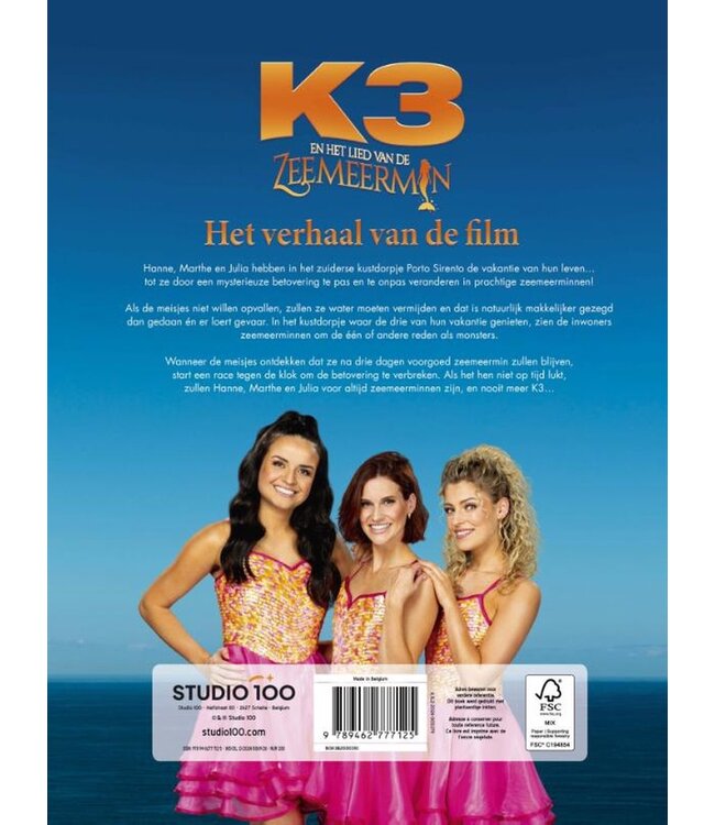 K3 Filmboek Lied van de Zeemeermin - Hanne Marthe & Julia -
