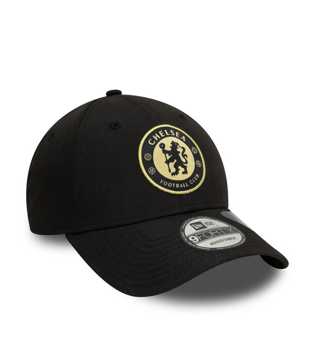 Chelsea Seasonal Pop 9Forty Logo New Era Cap Zwart