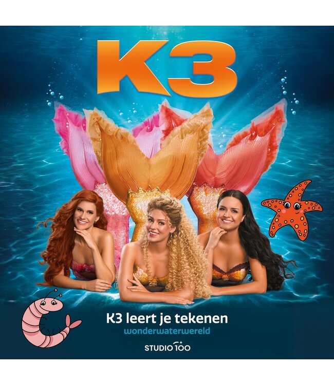 K3 kleurboek K3 leert je tekenen - Wonderwaterwereld