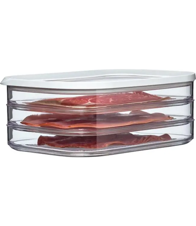 Mepal Modula Vleeswarendoos 3 laags- koelkast - doorkijkvens