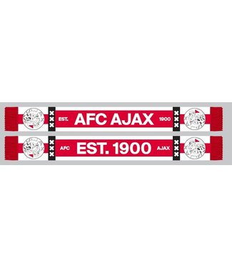Ajax Sjaal Rood Wit AFC Ajax  Est 1900 oud logo