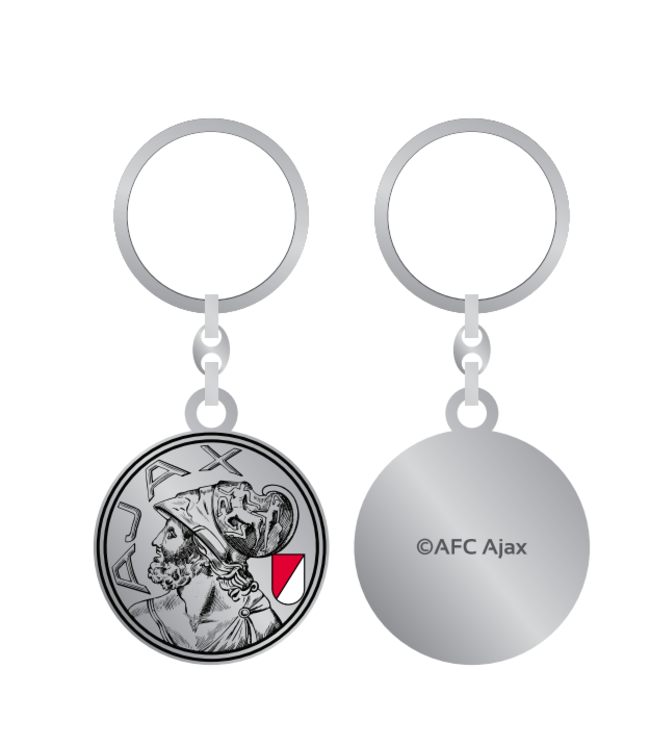 Ajax Sleutelhanger Rood Wit Oud Logo