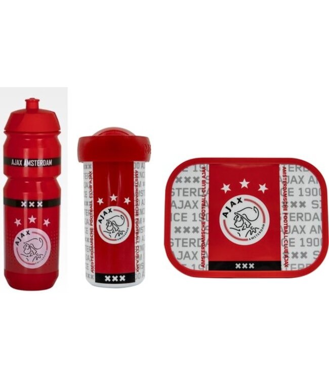 Ajax Voordeelset Lunchbox, Schoolbeker en Bidon Logo