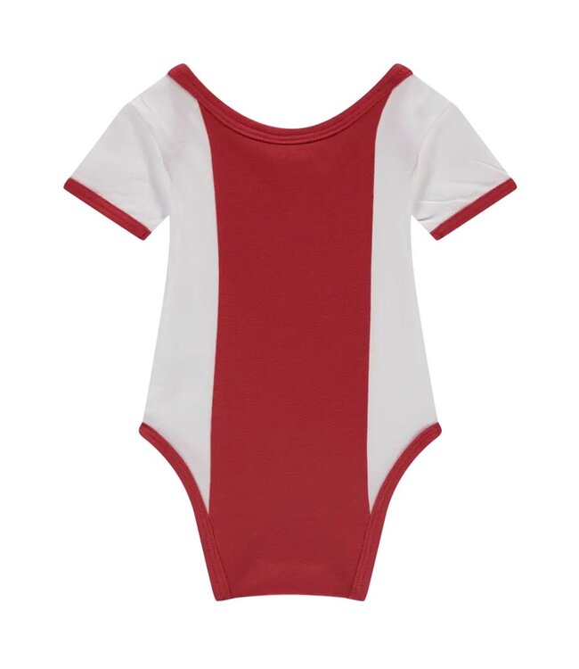Ajax Baby Romper Oud Logo Wit Rood Wit