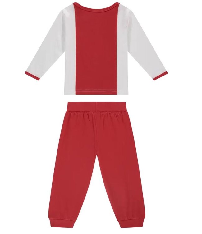 Ajax Baby Pyjama Oud Logo Wit Rood Wit