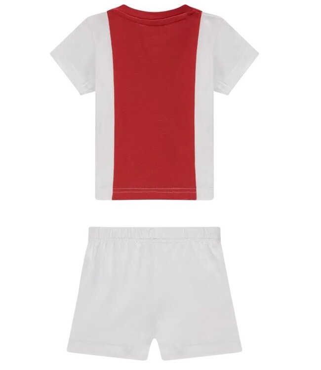 Ajax Baby Set Shirt & Short Oud Logo Wit Rood Wit