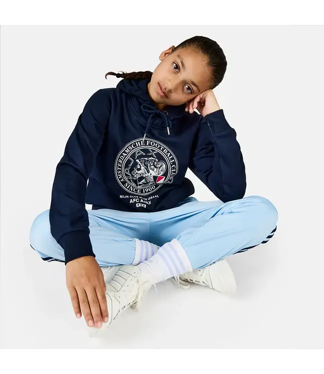 Ajax Logo Hoody Kids Blauw