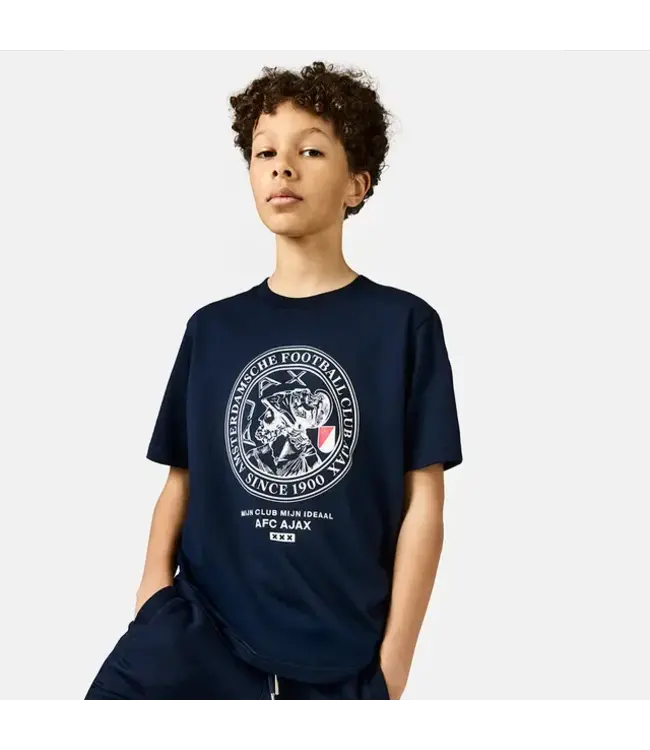 Ajax Logo T-shirt Mijn Club Kids Blauw