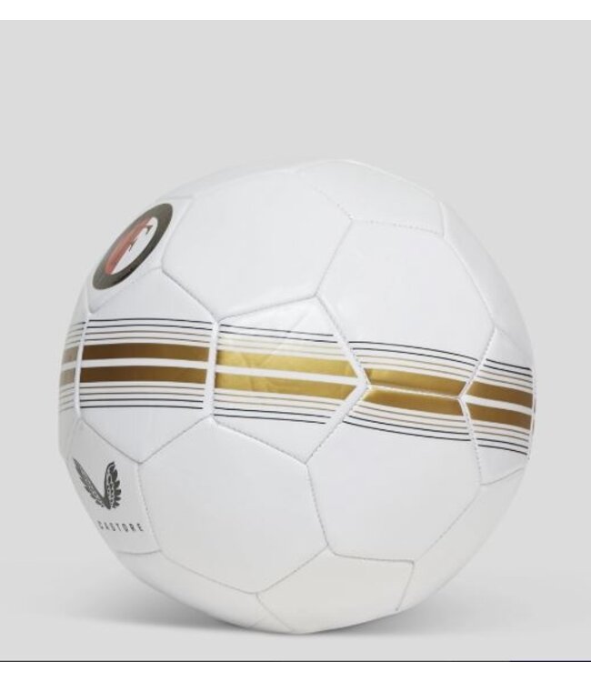 Feyenoord Voetbal Wit Goud Logo Maat 5