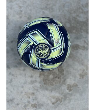 Ajax Kleine Voetbal Blauw Geel 3D maat 2