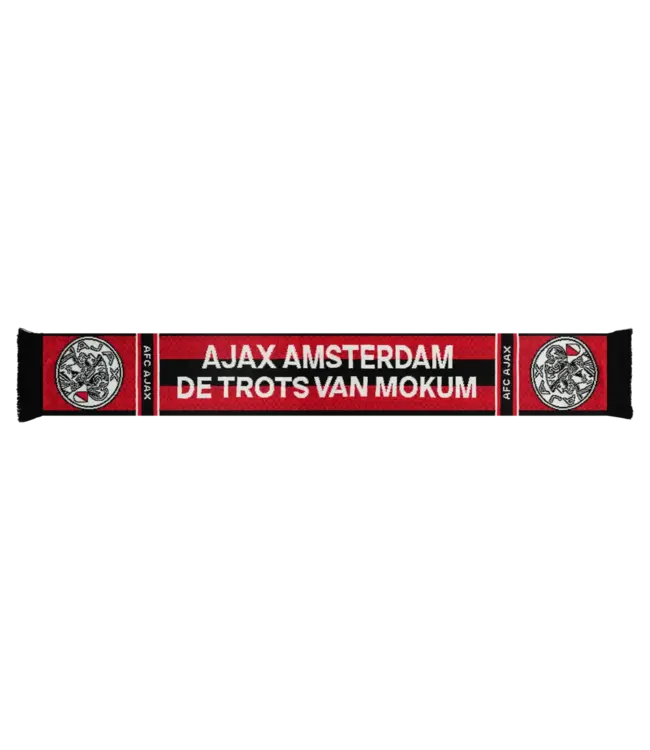 Ajax Sjaal Rood Zwart Mijn Trots oud logo