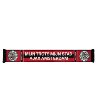 Ajax Sjaal Rood Zwart Mijn Trots oud logo